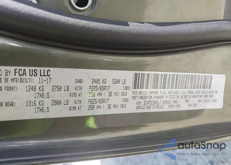 2018 Dodge Journey Se from USA, damaged, VIN 3C4PDCAB5JT195845